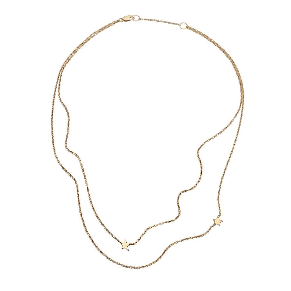 Jennifer Zeuner Gold Jewelry Star Double Necklace - Picture 5 of 8